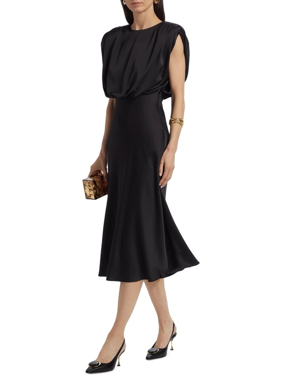 Toccin  Flora Sleeveless Blouson Midi-Dress Size 0